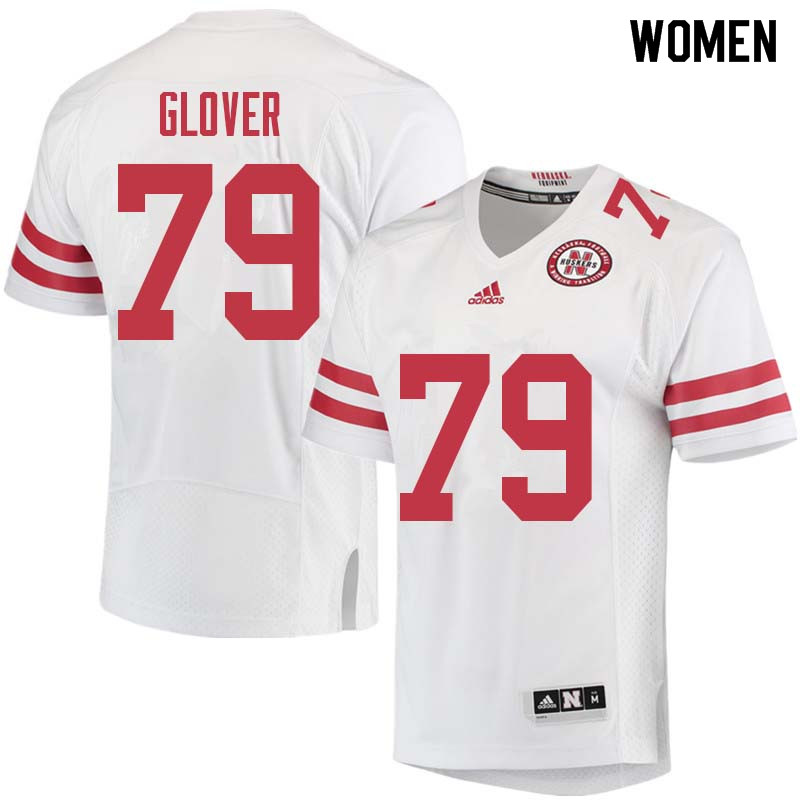 Women #79 Rich Glover Nebraska Cornhuskers College Football Jerseys Sale-White